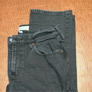 Never Worn! - Abercrombie & Fitch black Straight Leg Jeans